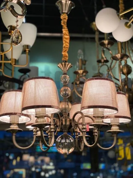 Algier 6- Antique Brass Pendant Light