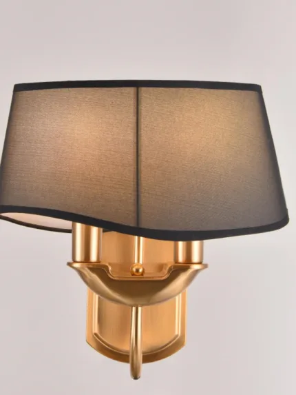 Frank 2- European Golden Wall Lamp ( Black Shade)