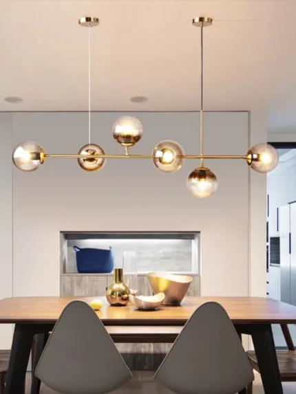 Radio 6 - Modern Golden Hanging Light
