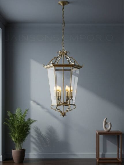 Ludgate 4 - Indoor Brass Pendant Light