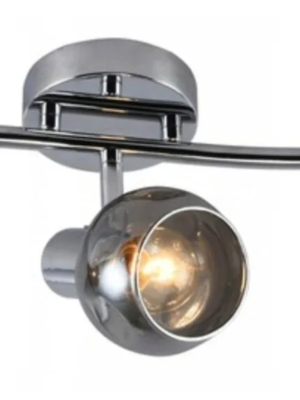 Naomi - Indoor Black & Chrome Glass Mirror Light