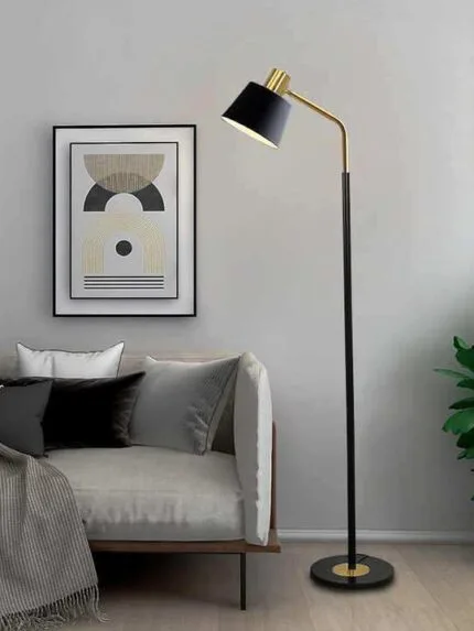 Lumina Deco 1 - Ardini Floor Lamp Black & Golden