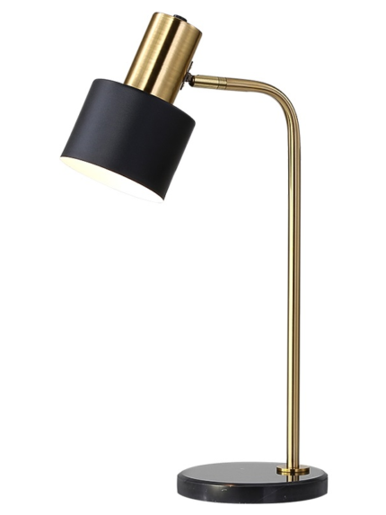 Masculine 1 - Desk Lamp Black & Gold