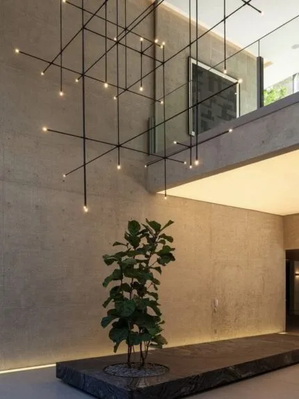 Sonneman Suspenders - Tri Bar Pendant with Black Bars