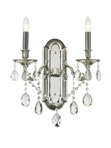 Giocanda 2 - Crystal Silver Double Wall Light