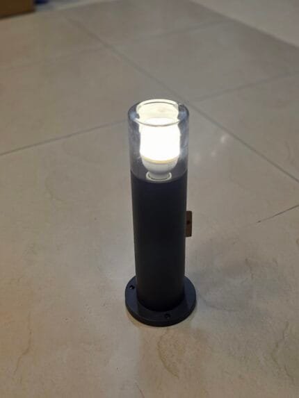 Neolux - Outdoor Mini Smokey Glass Bollard