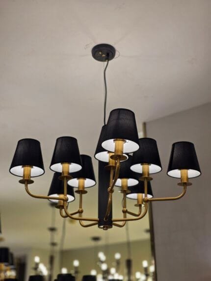 Dainolite - Indoor Black & Gold Pendant Light