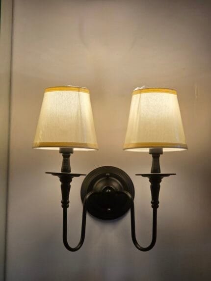 Maggie 2 - Indoor Double Black Wall Light